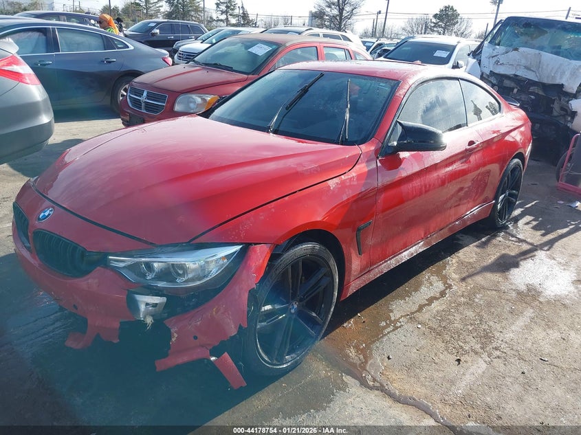 2017 BMW 4er VIN WBA4P3C59HK528445 IAAI salvage auction — FRONT & REAR, Salvage (South Carolina), sold $4,100 on 2026-07-06 (photo 2)