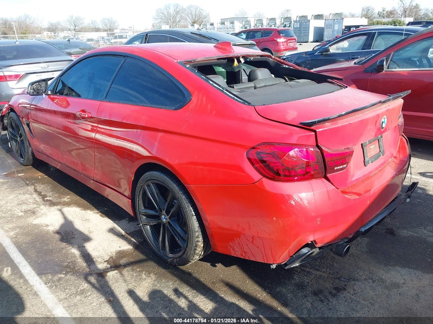 2017 BMW 4er VIN WBA4P3C59HK528445 IAAI salvage auction — FRONT & REAR, Salvage (South Carolina), sold $4,100 on 2026-07-06 (photo 3)