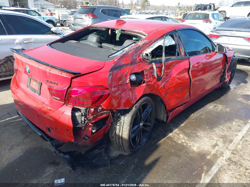 2017 BMW 4er VIN WBA4P3C59HK528445 IAAI salvage auction — FRONT & REAR, Salvage (South Carolina), sold $4,100 on 2026-07-06 (photo 4)