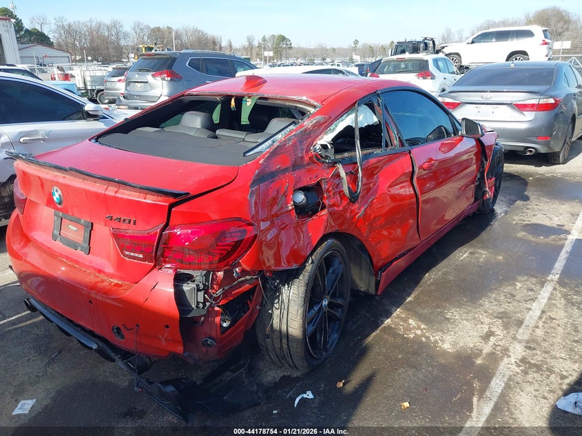 2017 BMW 4er VIN WBA4P3C59HK528445 IAAI salvage auction — FRONT & REAR, Salvage (South Carolina), sold $4,100 on 2026-07-06 (photo 6)