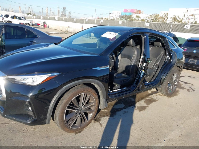 2022 Infiniti Qx55 VIN 3PCAJ5J34NF112462 IAAI salvage auction — LEFT SIDE, Salvage (California), sold $6,700 on 2026-09-16 (photo 6)