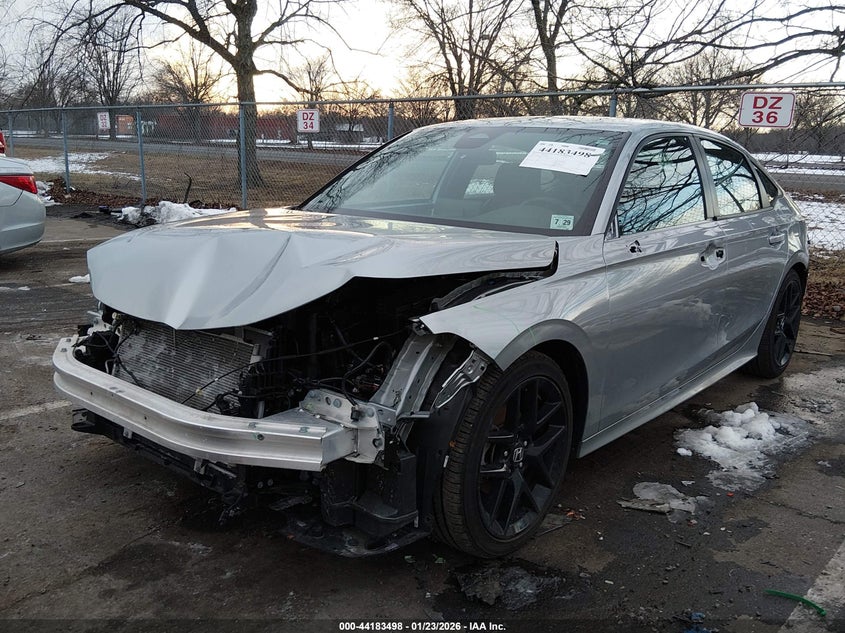 2025 Honda Civic VIN 2HGFE2F57SH513059 IAAI salvage auction — FRONT & REAR, Salvage (New Jersey), sold $7,425 on 2026-07-20 (photo 2)