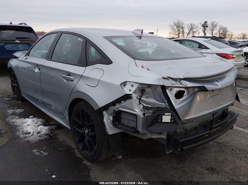 2025 Honda Civic VIN 2HGFE2F57SH513059 IAAI salvage auction — FRONT & REAR, Salvage (New Jersey), sold $7,425 on 2026-07-20 (photo 3)