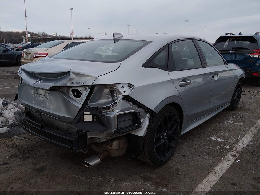 2025 Honda Civic VIN 2HGFE2F57SH513059 IAAI salvage auction — FRONT & REAR, Salvage (New Jersey), sold $7,425 on 2026-07-20 (photo 4)
