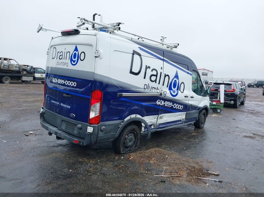 2018 Ford Transit VIN 1FTYR2CM6JKA35327 IAAI salvage auction — RIGHT SIDE, Salvage Title, sold $2,850 on 2026-07-22 (photo 4)