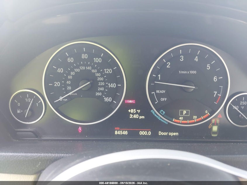 2013 BMW 3er VIN WBA3C3C59DF979417 IAAI salvage auction — FRONT END, Mv-907A (New York), sold $700 on 2026-08-04 (photo 7)