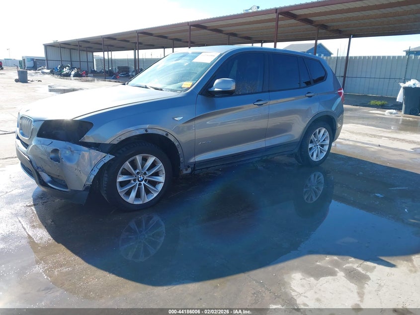 2013 BMW X3 VIN 5UXWX9C52D0A28133 IAAI salvage auction — FRONT END, Clear (Oklahoma), sold $1,500 on 2026-07-18 (photo 2)