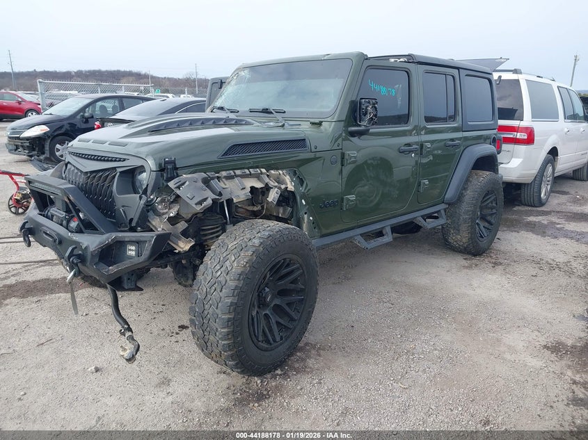 2023 Jeep Wrangler / VIN 1C4HJXDN4PW695749 IAAI salvage auction — ROLLOVER, Salvage (Oklahoma), sold $5,600 on 2026-07-22 (photo 2)