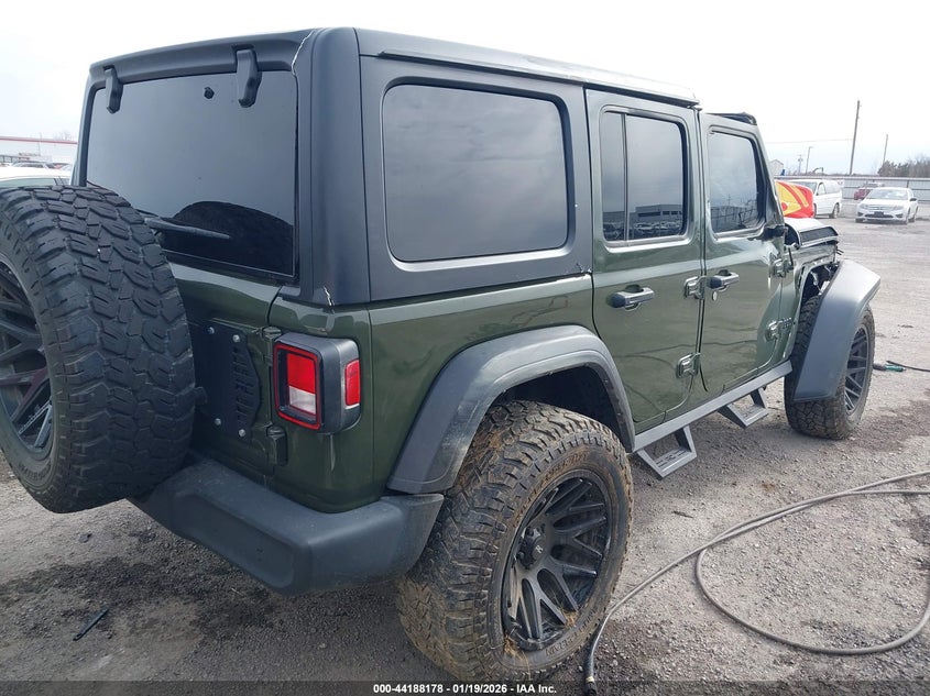2023 Jeep Wrangler / VIN 1C4HJXDN4PW695749 IAAI salvage auction — ROLLOVER, Salvage (Oklahoma), sold $5,600 on 2026-07-22 (photo 4)