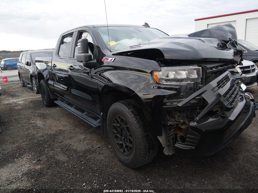 2021 Chevrolet Silverado 1500 VIN 3GCUYEET6MG415660 IAAI salvage auction — FRONT END, Clear (Oklahoma), sold $9,450 on 2026-07-28 (photo 1)