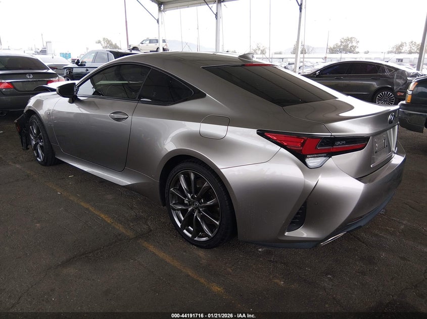 2022 Lexus Rc VIN JTHGZ5BC4N5026036 IAAI salvage auction — UNKNOWN, Salvage (California), sold $9,600 on 2026-08-18 (photo 3)