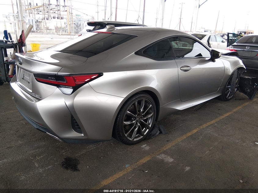 2022 Lexus Rc VIN JTHGZ5BC4N5026036 IAAI salvage auction — UNKNOWN, Salvage (California), sold $9,600 on 2026-08-18 (photo 4)