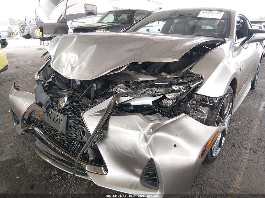 2022 Lexus Rc VIN JTHGZ5BC4N5026036 IAAI salvage auction — UNKNOWN, Salvage (California), sold $9,600 on 2026-08-18 (photo 6)