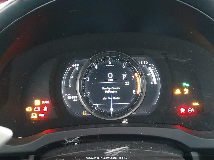 2022 Lexus Rc VIN JTHGZ5BC4N5026036 IAAI salvage auction — UNKNOWN, Salvage (California), sold $9,600 on 2026-08-18 (photo 7)