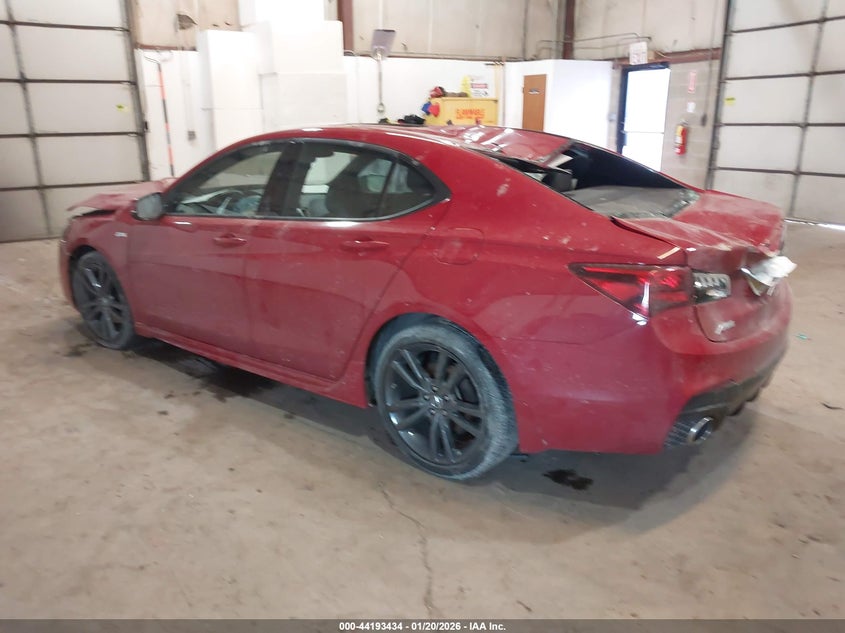 2019 Acura Tlx VIN 19UUB1F61KA003291 IAAI salvage auction — FRONT & REAR, Salvage (Idaho), sold $1,150 on 2026-08-03 (photo 3)
