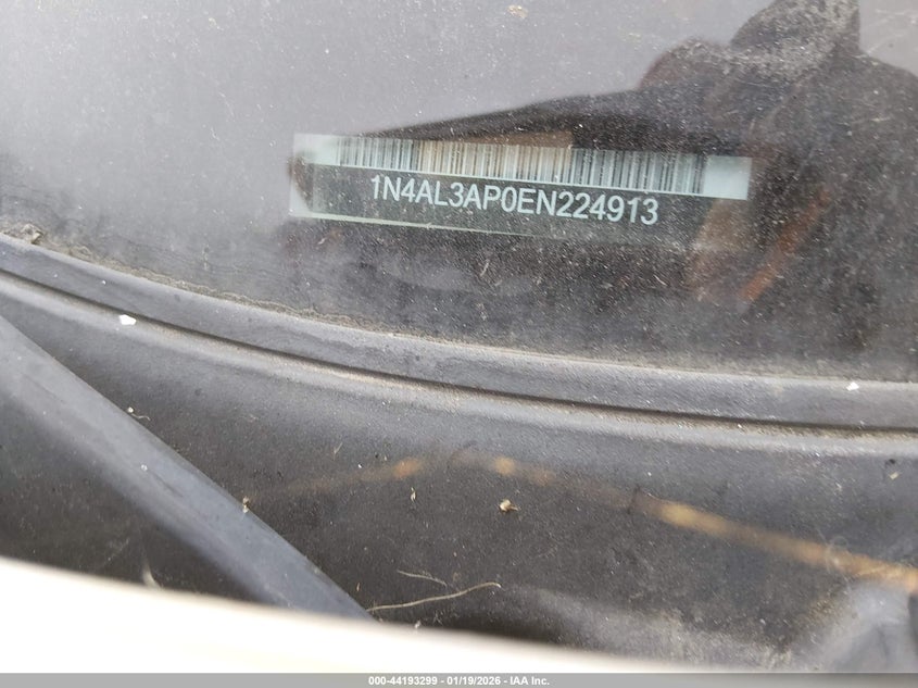 2014 Nissan Altima VIN 1N4AL3AP0EN224913 IAAI salvage auction — REPOSSESSION, Salvage Title, sold $300 on 2026-07-09 (photo 9)