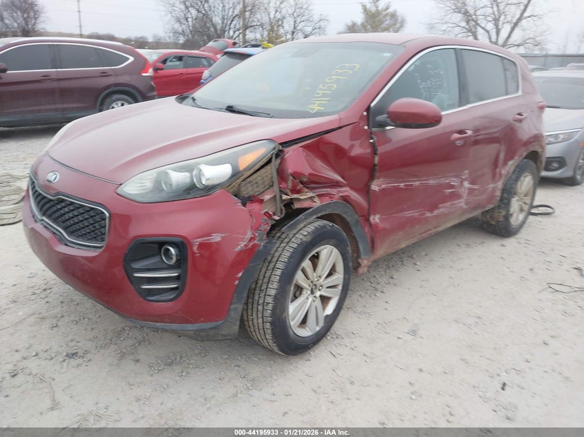 2018 Kia Sportage VIN KNDPMCAC3J7371479 IAAI salvage auction — LEFT SIDE, Salvage Title, sold $1,750 on 2026-07-08 (photo 2)