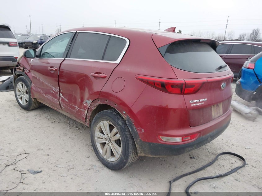 2018 Kia Sportage VIN KNDPMCAC3J7371479 IAAI salvage auction — LEFT SIDE, Salvage Title, sold $1,750 on 2026-07-08 (photo 3)