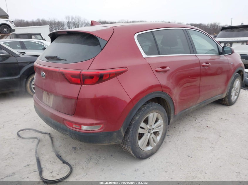 2018 Kia Sportage VIN KNDPMCAC3J7371479 IAAI salvage auction — LEFT SIDE, Salvage Title, sold $1,750 on 2026-07-08 (photo 4)