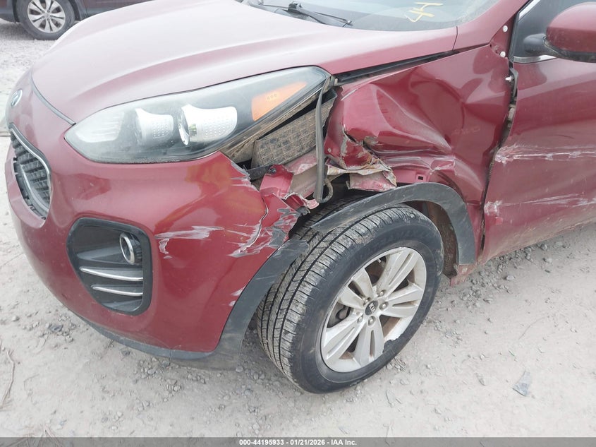 2018 Kia Sportage VIN KNDPMCAC3J7371479 IAAI salvage auction — LEFT SIDE, Salvage Title, sold $1,750 on 2026-07-08 (photo 6)
