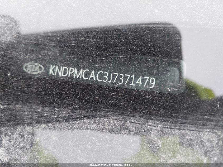 2018 Kia Sportage VIN KNDPMCAC3J7371479 IAAI salvage auction — LEFT SIDE, Salvage Title, sold $1,750 on 2026-07-08 (photo 9)