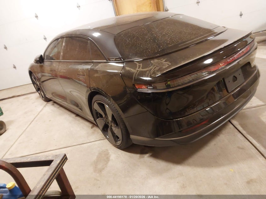 2025 Lucid Air VIN 50EA1GBAXSA004257 IAAI salvage auction — RIGHT REAR, Salvage Title, sold $35,400 on 2026-08-26 (photo 3)