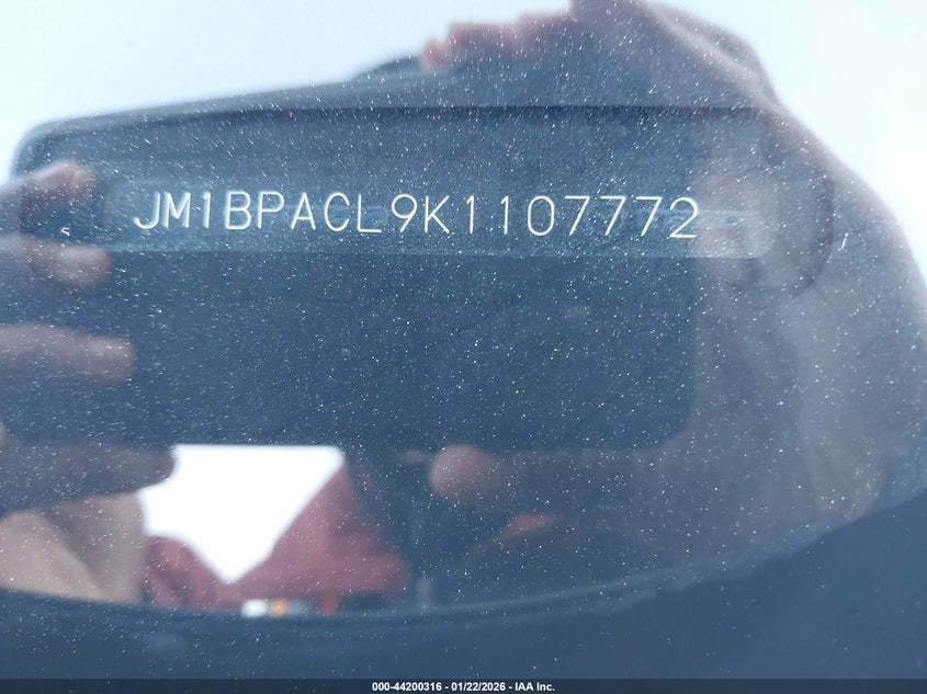 2019 Mazda 3 VIN JM1BPACL9K1107772 IAAI salvage auction — FRONT END, Clear (Oklahoma), sold $1,700 on 2026-07-28 (photo 9)
