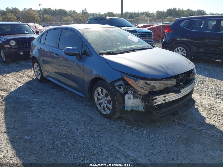 2020 Toyota Corolla VIN JTDEPRAE0LJ057751 IAAI salvage auction — FRONT & REAR, Salvage Title, sold $2,550 on 2026-07-23 (photo 1)