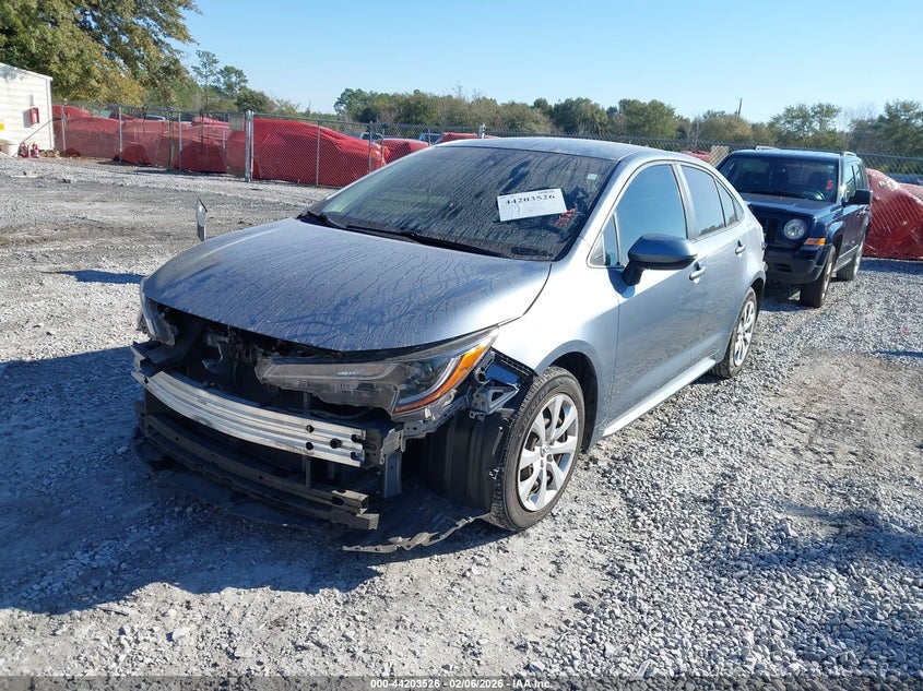 2020 Toyota Corolla VIN JTDEPRAE0LJ057751 IAAI salvage auction — FRONT & REAR, Salvage Title, sold $2,550 on 2026-07-23 (photo 2)