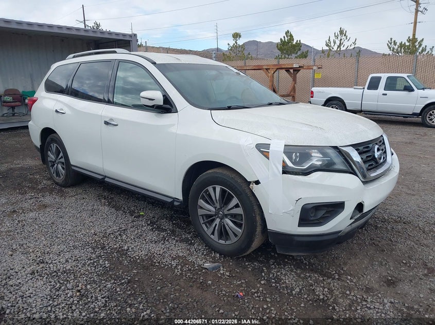 2017 Nissan Pathfinder VIN 5N1DR2MM0HC636200 IAAI salvage auction — FRONT END, Other, sold $125 on 2026-07-10 (photo 1)