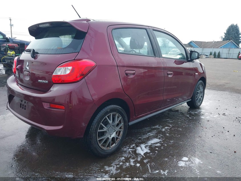 2019 Mitsubishi Mirage VIN ML32A3HJ2KH011139 IAAI salvage auction — LEFT SIDE, Original (Texas), sold $1,550 on 2026-07-14 (photo 4)