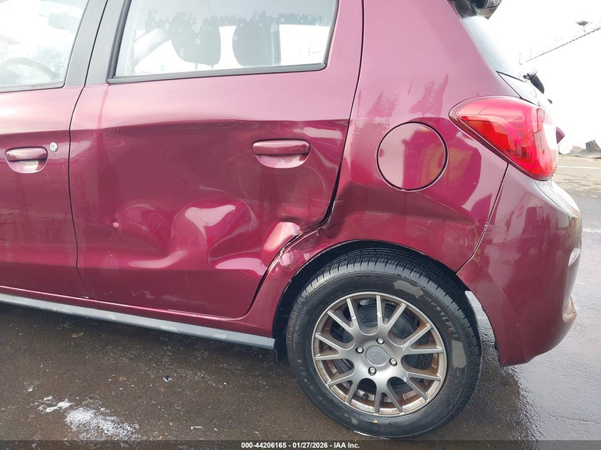 2019 Mitsubishi Mirage VIN ML32A3HJ2KH011139 IAAI salvage auction — LEFT SIDE, Original (Texas), sold $1,550 on 2026-07-14 (photo 6)