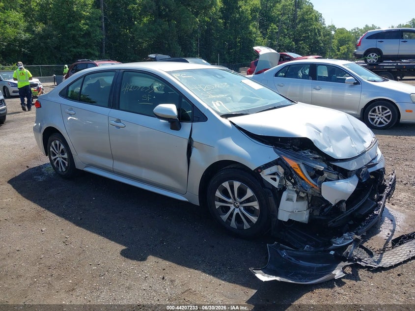2022 Toyota Corolla VIN JTDEAMDE8NJ036441 IAAI salvage auction — FRONT END, Salvage - Greater Than 75% (Maryland), sold $4,600 on 2026-07-13 (photo 1)