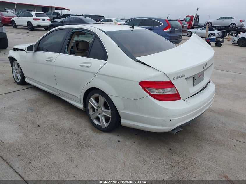 2011 Mercedes-benz C-klasse VIN WDDGF5EB0BR160761 IAAI salvage auction — FRONT & REAR, Salvage (Texas), sold $475 on 2026-07-17 (photo 3)