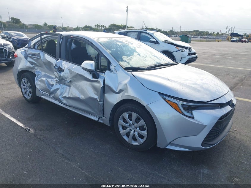 2026 Toyota Corolla VIN JTDBCMFE1T3120502 IAAI salvage auction — LEFT & RIGHT, Salvage Title, sold $5,250 on 2026-07-16 (photo 1)