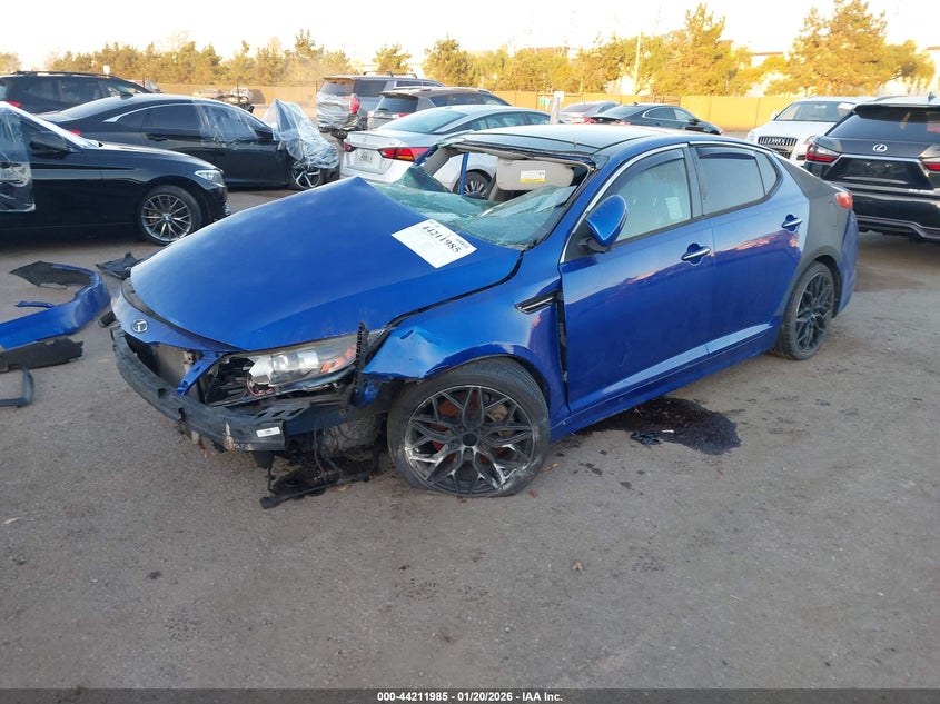 2013 Kia Optima VIN 5XXGR4A61DG196632 IAAI salvage auction — RIGHT SIDE, Salvage Title, sold $25 on 2026-07-29 (photo 2)