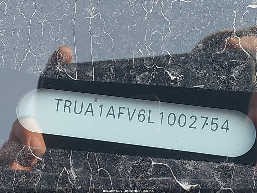 2020 Audi Tts VIN TRUA1AFV6L1002754 IAAI salvage auction — FRONT END, Salvage (Indiana), sold $1,200 on 2026-07-30 (photo 9)
