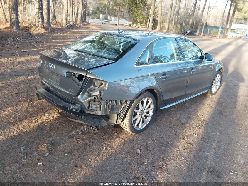 2015 Audi A4 VIN WAUFFAFL9FN037699 IAAI salvage auction — REAR END, Salvage (Virginia), sold $1,700 on 2026-07-31 (photo 4)