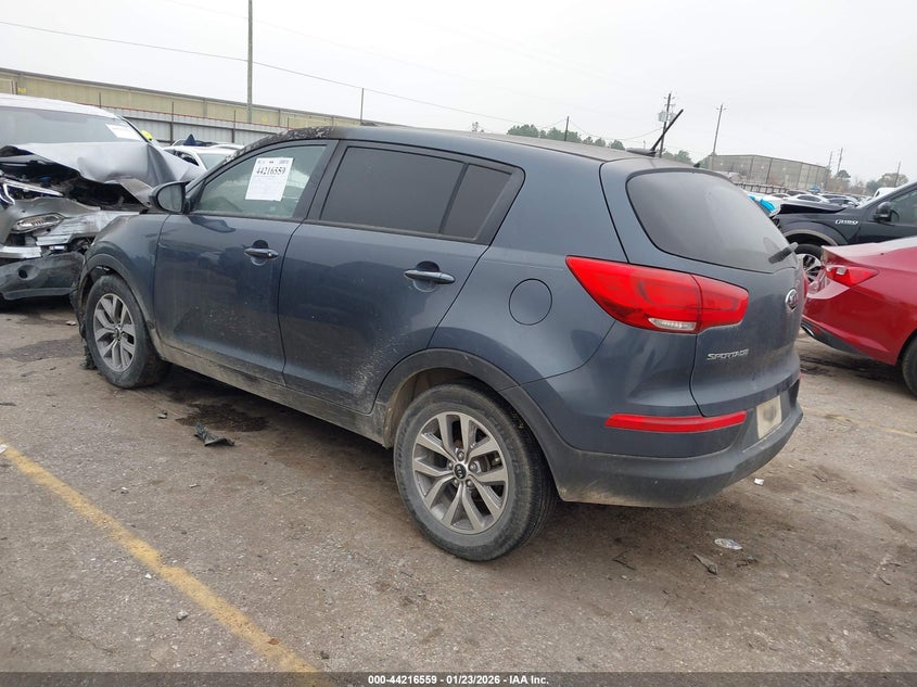 2016 Kia Sportage VIN KNDPB3AC6G7836187 IAAI salvage auction — INTERIOR BURN, Other, sold $200 on 2026-07-22 (photo 3)
