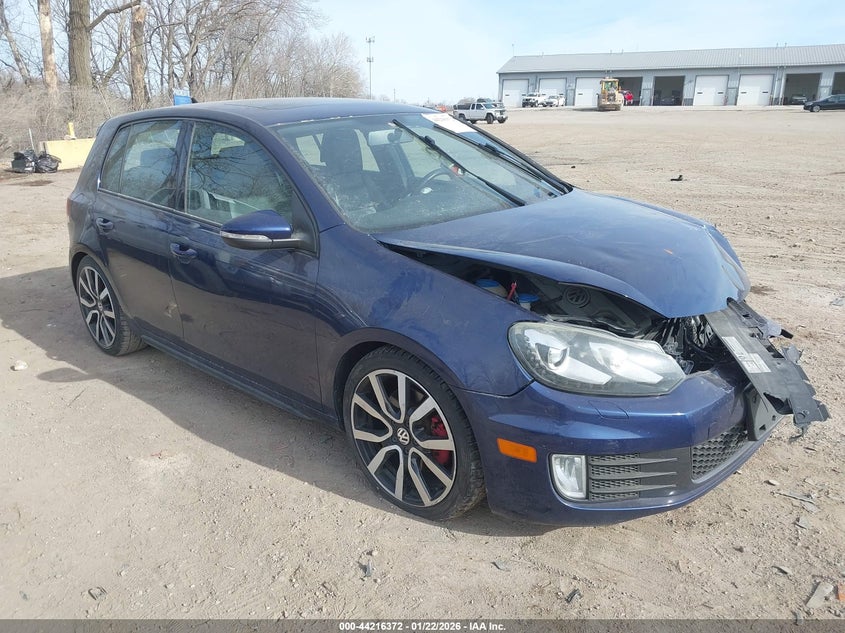 2013 Volkswagen Gti VIN WVWGD7AJ2DW092802 IAAI salvage auction — FRONT END, Salvage (Indiana), sold $1,350 on 2026-07-22 (photo 1)