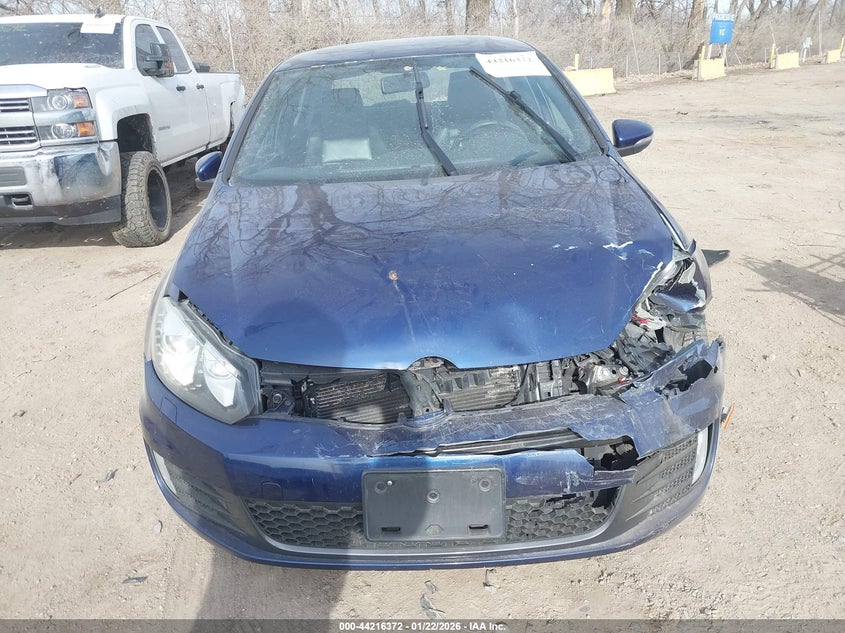 2013 Volkswagen Gti VIN WVWGD7AJ2DW092802 IAAI salvage auction — FRONT END, Salvage (Indiana), sold $1,350 on 2026-07-22 (photo 6)