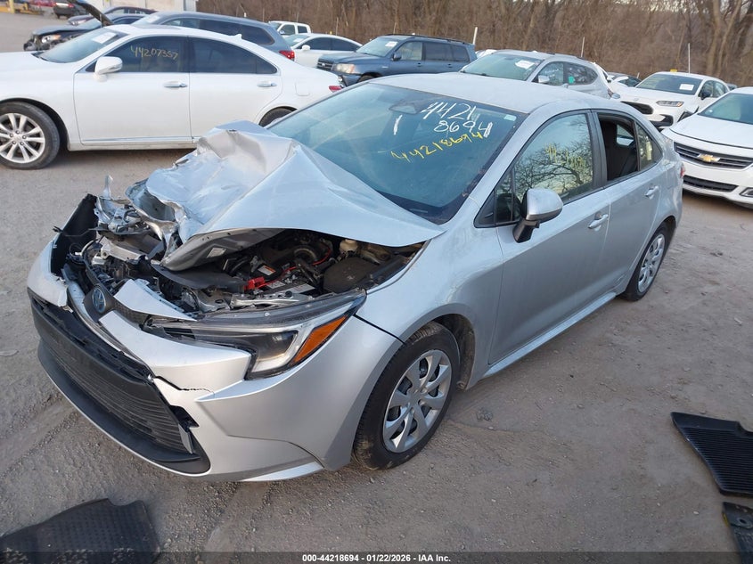 2024 Toyota Corolla VIN JTDBDMHE0RJ007008 IAAI salvage auction — FRONT & REAR, Salvage (Indiana), sold $4,350 on 2026-07-30 (photo 2)