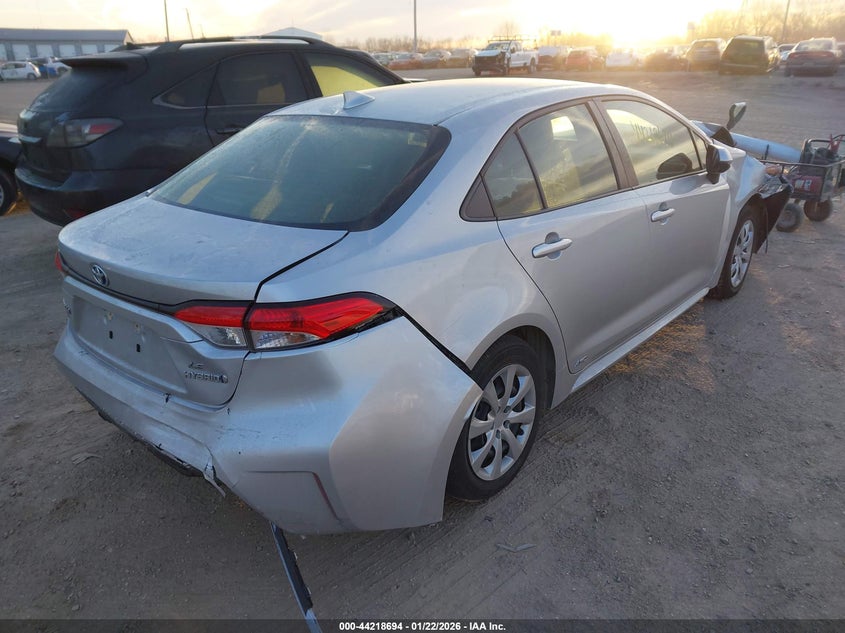 2024 Toyota Corolla VIN JTDBDMHE0RJ007008 IAAI salvage auction — FRONT & REAR, Salvage (Indiana), sold $4,350 on 2026-07-30 (photo 4)