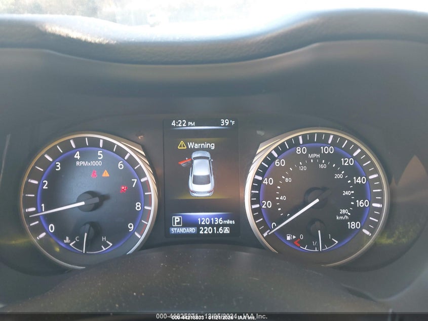 2016 Infiniti Q50 VIN JN1EV7AR5GM343566 IAAI salvage auction — FRONT END, Salvage (Alabama), sold $2,300 on 2026-07-06 (photo 7)