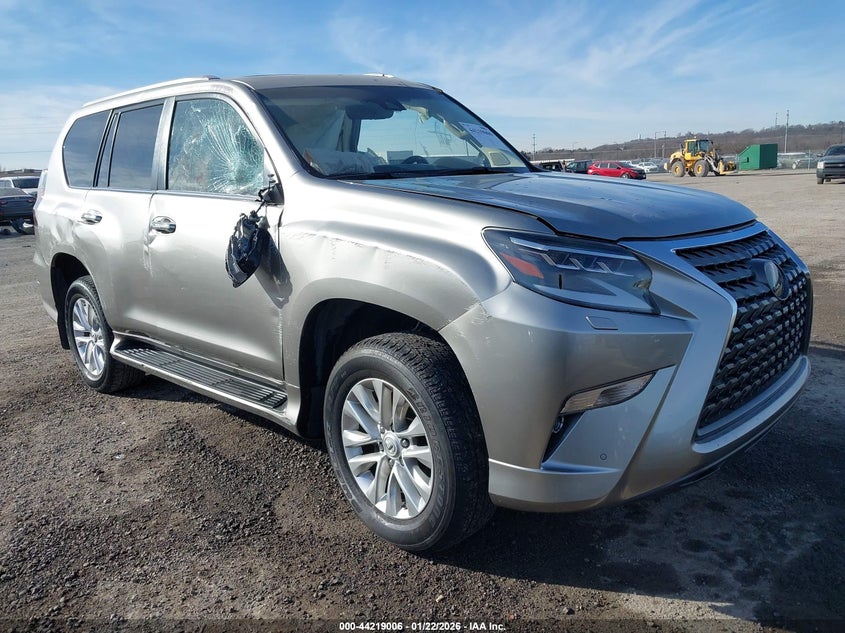 2021 Lexus Gx 460 VIN JTJAM7BX7M5268612 IAAI salvage auction — ROLLOVER, Junk (Oklahoma), sold $8,575 on 2026-09-02 (photo 1)