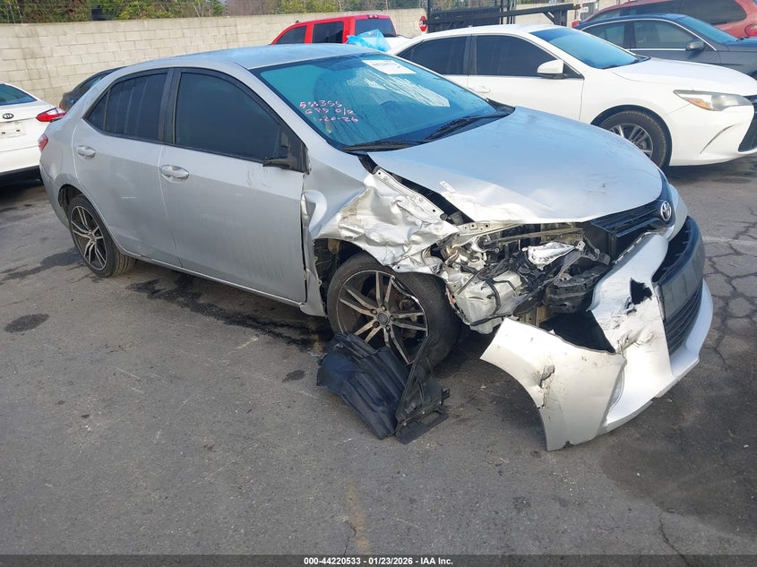 2015 Toyota Corolla VIN 5YFBURHE9FP358472 IAAI salvage auction — FRONT & REAR, Salvage (California), sold $1,600 on 2026-07-23 (photo 1)