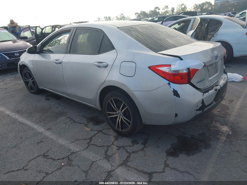 2015 Toyota Corolla VIN 5YFBURHE9FP358472 IAAI salvage auction — FRONT & REAR, Salvage (California), sold $1,600 on 2026-07-23 (photo 3)