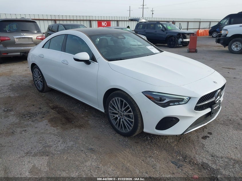 2025 Mercedes-benz Cla-klasse VIN W1K5J4GB5SN522605 IAAI salvage auction — Unknown, Salvage Title, sold $23,050 on 2026-01-27 (photo 1)