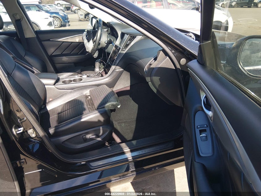 2018 Infiniti Q50 VIN JN1EV7AP1JM358507 IAAI salvage auction — FRONT END, Salvage (North Carolina), sold $4,550 on 2026-07-22 (photo 5)