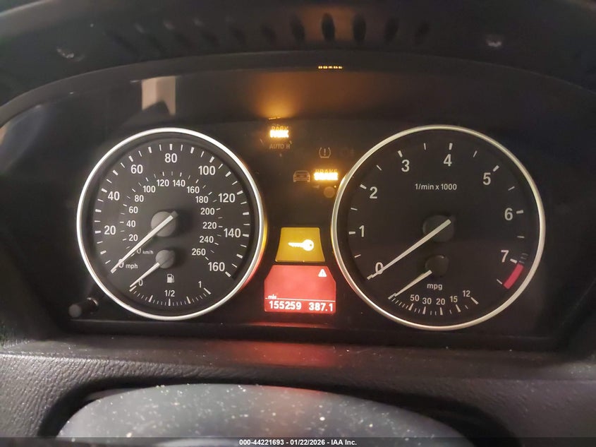 2011 BMW X5 VIN 5UXZV4C52BL410578 IAAI salvage auction — RIGHT FRONT, Salvage (Texas), sold $25 on 2026-07-21 (photo 7)